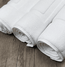 100 % cotton 32s/2 loop frame border bath mat hotel