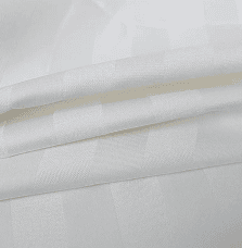 50%cotton 50% polyester 250TC satin striped white boutique hotel bed sheets supply
