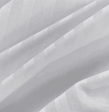 Pure cotton white TC300 sateen stripe hotel bed sheets supply
