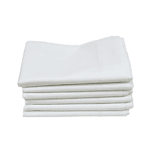 CVC 50/50 polycotton blend 200TC percale plain weave hotel flat sheets