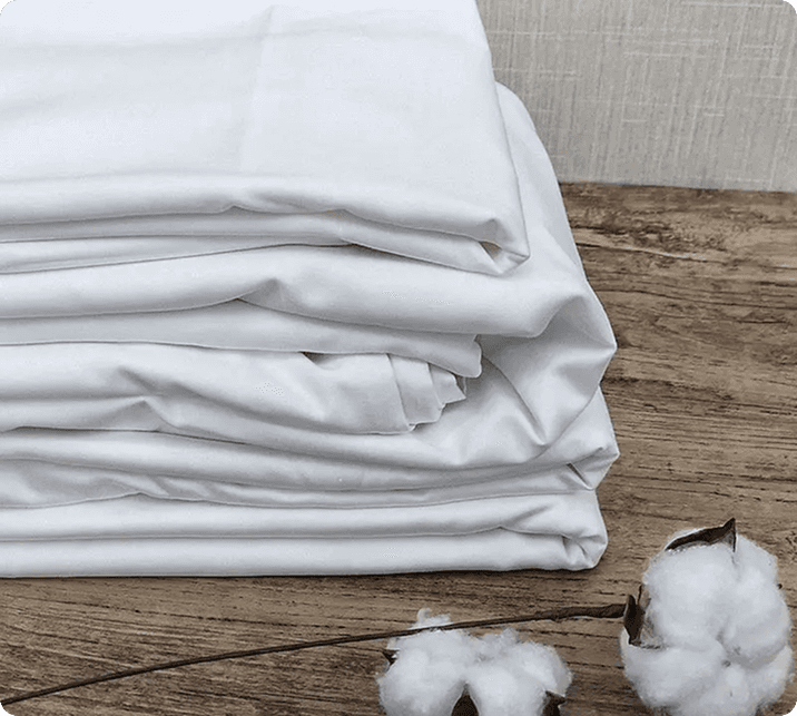 Pure cotton pure white T250 sateen plain hotel bottom sheets