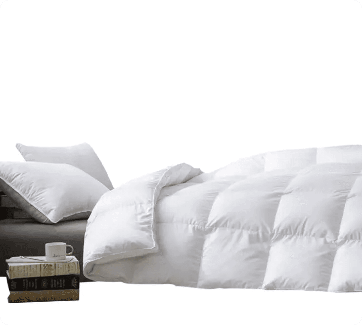 Cotton white hotel duck down quilt 50% down 50% feather