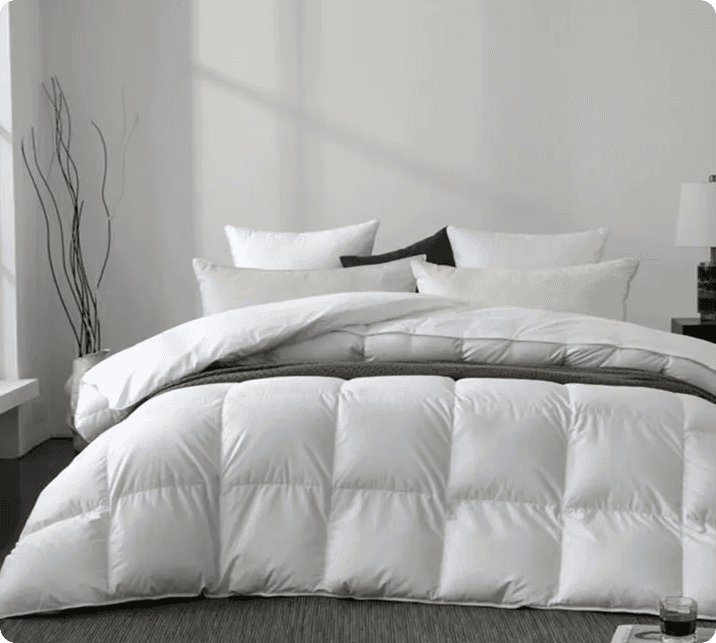 Luxurious cotton 280T down proof 70%/30 down feather hotel goose comforter