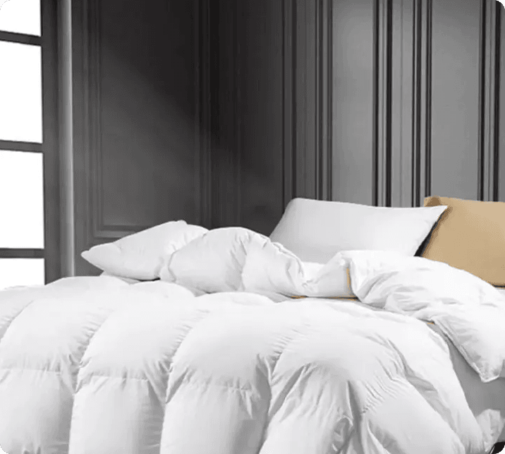 Luxury 5 star hotel 90% white goose down quilt 900 fill power