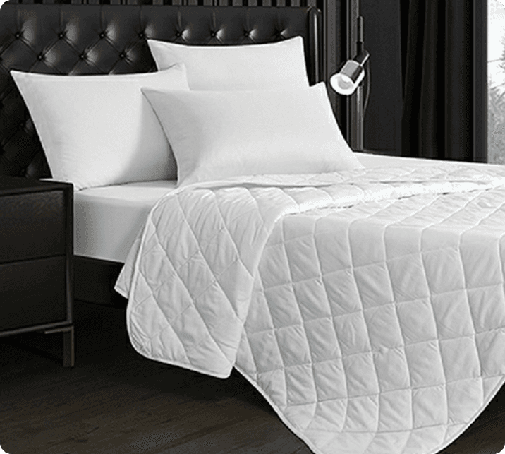 Hotel mattress protector 120gsm anti-allergenic synthetic polyester fiber quilted