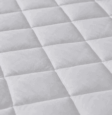 Cotton 200T microfiber quilted hotel mattress cover with corner straps