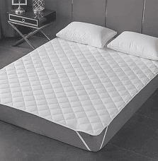 Cotton 200T microfiber quilted hotel mattress cover with corner straps