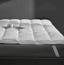 233TC cotton shell 1500gsm duck down feather quilted mattress topper for hotels