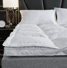 Double layer goose down feather bed hotel mattress topper