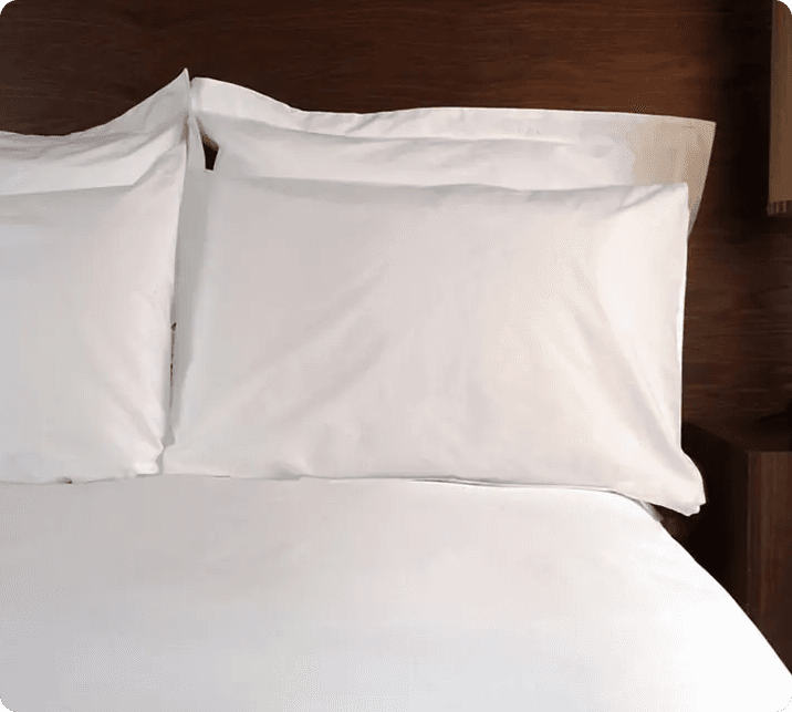 50 cotton 50 polyester blend 200T percale plain weave bedding for hotel