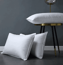 260 thread count cotton down proof shell 50% hotel goose down pillows