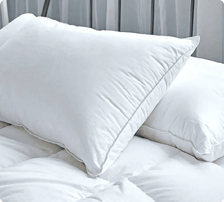Multiple chamber luxury 90% goose down feather hotel sleeping pillows